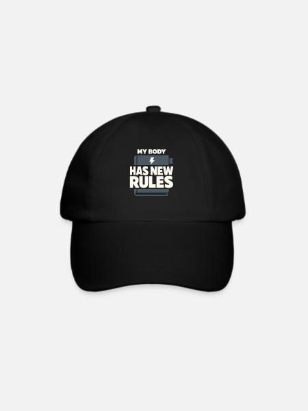 Perimenopause Humor Perimenopause - Baseballkappe - Schwarz/Schwarz