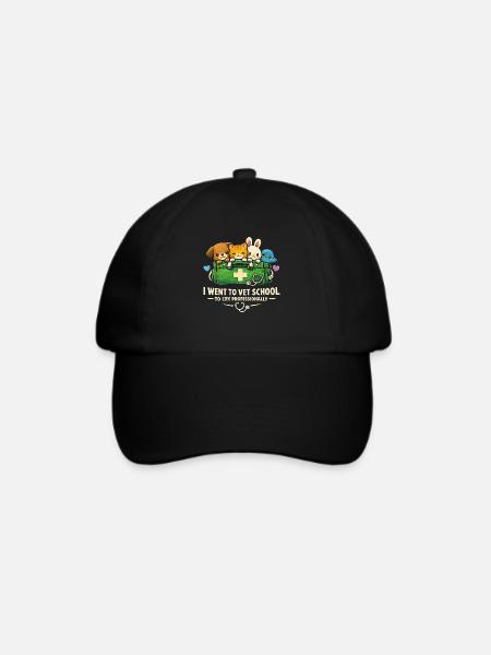 Tierarzt Tiermediziner Cry Professionally - Baseballkappe - Schwarz/Schwarz