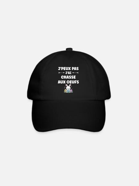 Eiersuche - Baseballkappe - Schwarz/Schwarz