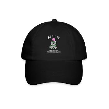 Parkinson Krankheit - Baseballkappe - Schwarz/Schwarz - Vorne