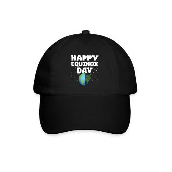 Happy Equinox Day Easter Ostara Pagan Easter - Baseballkappe - Schwarz/Schwarz - Vorne