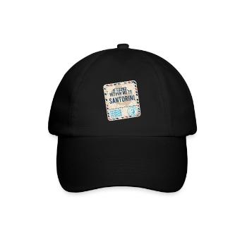 If Found Return To Santorini - Baseballkappe - Schwarz/Schwarz - Vorne