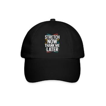 Hand Therapist Stretch Now Thank Physiotherapist - Baseballkappe - Schwarz/Schwarz - Vorne