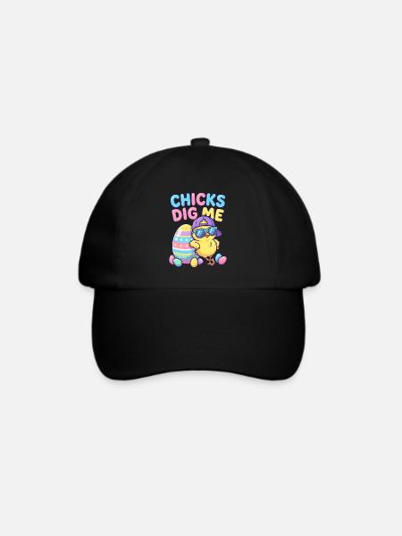 Chicks Dig Me - Baseballkappe - Schwarz/Schwarz