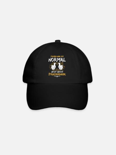 Strassenbauer Spruch - Baseballkappe - Schwarz/Schwarz