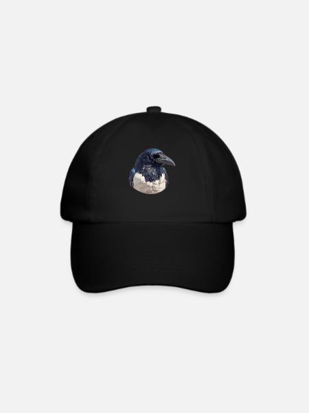 Elstern Elster - Baseballkappe - Schwarz/Schwarz