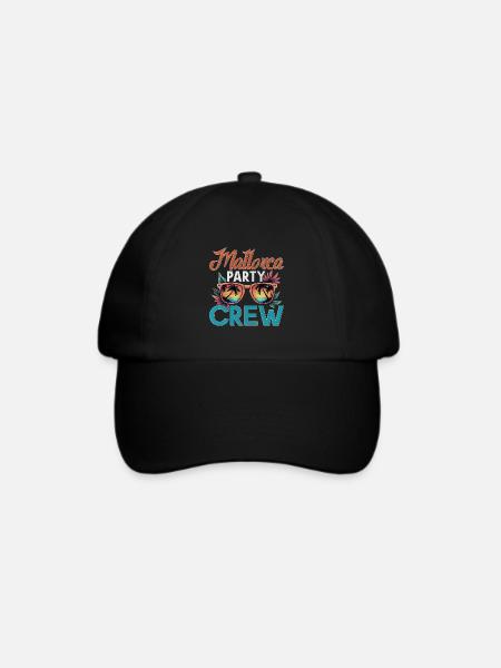 Mallorca Crew - Baseballkappe - Schwarz/Schwarz