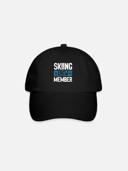 Skiing Crew - Baseballkappe - Schwarz/Schwarz