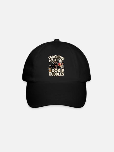 Dackel Lehrkraft - Baseballkappe - Schwarz/Schwarz