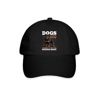 Rottweiler Rottie Dog Breed - Baseballkappe - Schwarz/Schwarz - Vorne