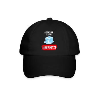 Aktueller Status Überhitzt T-Shirt Sommer - Baseballkappe - Schwarz/Schwarz - Vorne