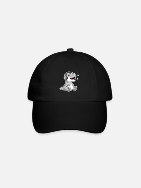 T Rex Musik - Baseballkappe - Schwarz/Schwarz