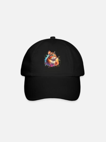 Aguti Motiv - Baseballkappe - Schwarz/Schwarz