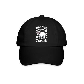 Tapire Sprüche Tapir Lustiges Tapire Geschenk - Baseballkappe - Schwarz/Schwarz - Vorne