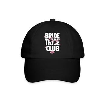 Bride Tribe Club Team Bride - Baseballkappe - Schwarz/Schwarz - Vorne
