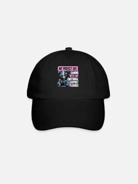 Pastel Goth Soft Goth Gaming Gamer - Baseballkappe - Schwarz/Schwarz