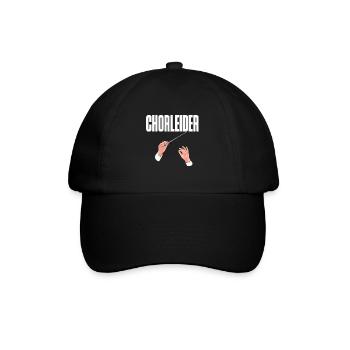 Chorleider - Wortspiel für Chorleiter von Chören - Baseballkappe - Schwarz/Schwarz - Vorne