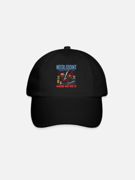 Lustiges Nadelspitzen-bastelhobby - Baseballkappe - Schwarz/Schwarz