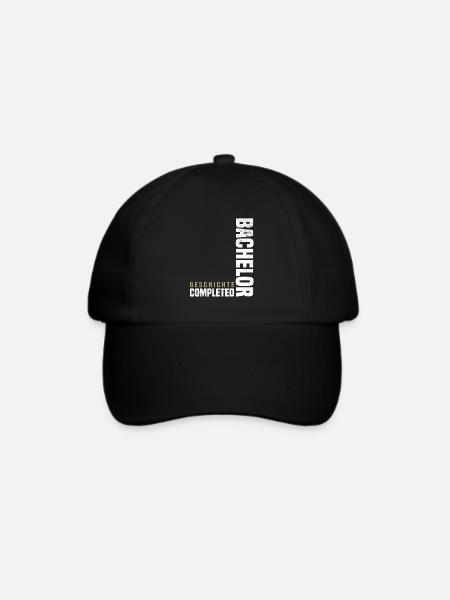 Bachelor Geschichte - Baseballkappe - Schwarz/Schwarz