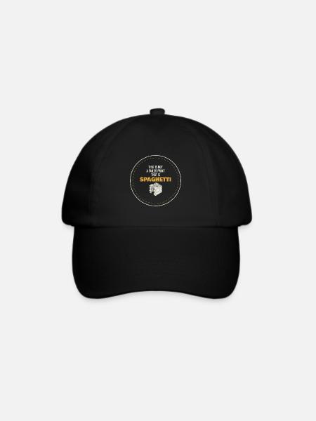 Lustiger 3D Druck Spruch Geschenk Maker - Baseballkappe - Schwarz/Schwarz