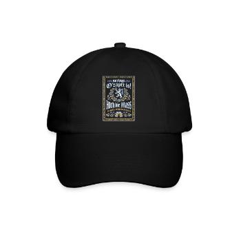 Servus, O'zapft is - Oktober, Festzelt und Gaudi - Baseballkappe - Schwarz/Schwarz - Vorne