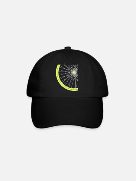 Fahrrad Reifen - Baseballkappe - Schwarz/Schwarz
