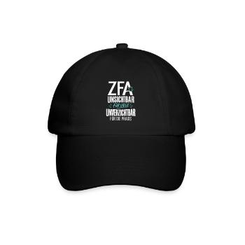 ZFA – unsichtbar für viele, unverzichtbar für die  - Baseballkappe - Schwarz/Schwarz - Vorne