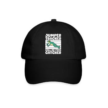 Frog Catcher Jumper Tracker Call Me Catcher Frog - Baseballkappe - Schwarz/Schwarz - Vorne