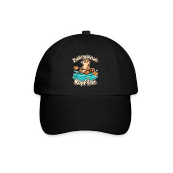 Paddeln Kajak Kanu SUP Paddler Wassersport - Baseballkappe - Schwarz/Schwarz - Vorne