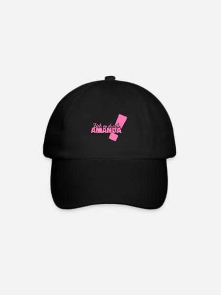Amanda - Baseballkappe - Schwarz/Schwarz