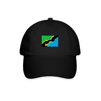 Tansania - Baseballkappe - Schwarz/Schwarz - Vorne