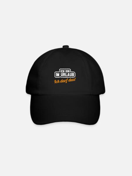 Sommerurlaub Urlauber Urlaub - Baseballkappe - Schwarz/Schwarz