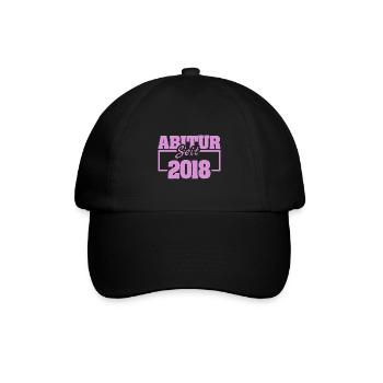 Abi 2018 - Baseballkappe - Schwarz/Schwarz - Vorne