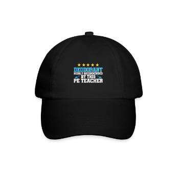 Sportlehrer Sport Lehrer Sportunterricht - Baseballkappe - Schwarz/Schwarz - Vorne