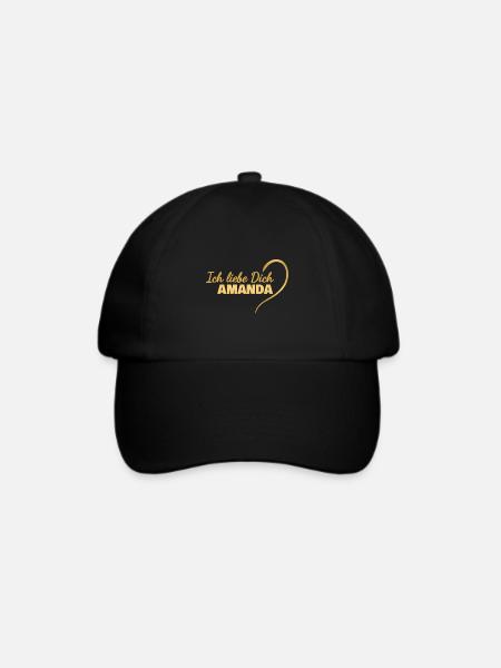 Amanda - Baseballkappe - Schwarz/Schwarz