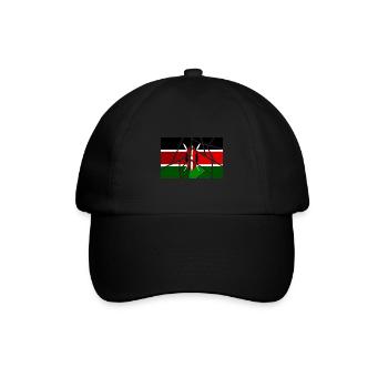Kenia Kenia - Baseballkappe - Schwarz/Schwarz - Vorne