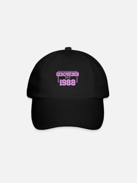 Ehe 1988 - Baseballkappe - Schwarz/Schwarz