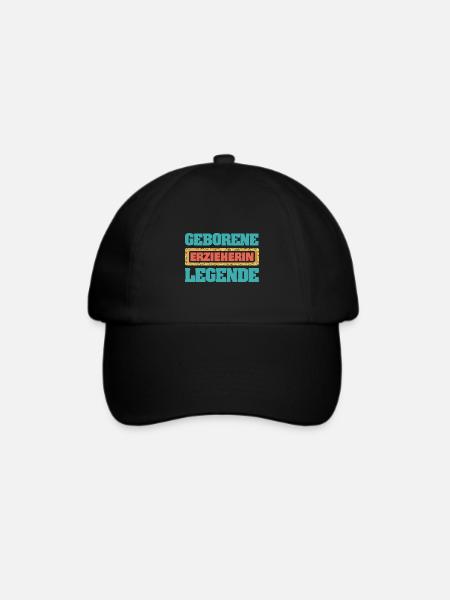 Erzieherin als Beruf - Baseballkappe - Schwarz/Schwarz