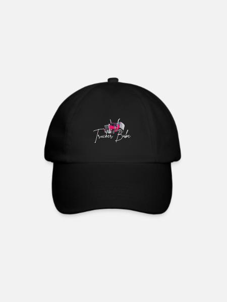 LKW Fahrerin Trucker Babe Fernfahrer Geschenk - Baseballkappe - Schwarz/Schwarz