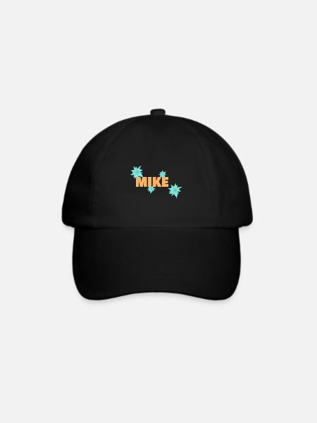 Mike - Baseballkappe - Schwarz/Schwarz