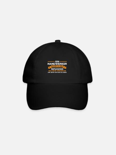 Handwerker Beruf Handwerker Geschenk - Baseballkappe - Schwarz/Schwarz