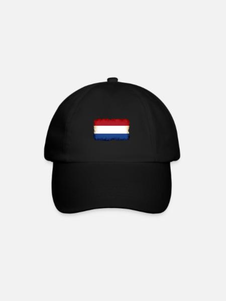 Niederlande als Niederlande - Baseballkappe - Schwarz/Schwarz