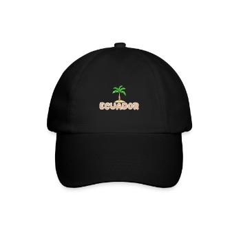 Ecuador - Baseballkappe - Schwarz/Schwarz - Vorne