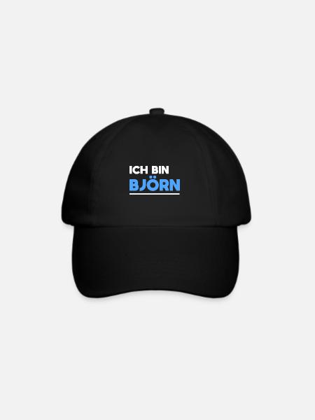 Björn Name Spruch für stolze Björns - Baseballkappe - Schwarz/Schwarz