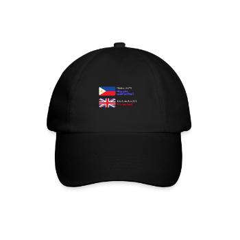 Hey, du willst Kaffeedesign für stolze Pinoys - Baseballkappe - Schwarz/Schwarz - Vorne
