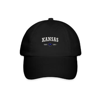 Kansas Est - Baseballkappe - Schwarz/Schwarz - Vorne
