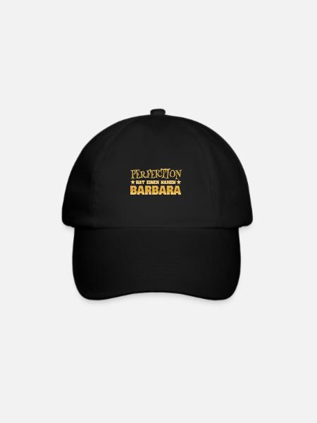 Perfektion Barbara - Baseballkappe - Schwarz/Schwarz