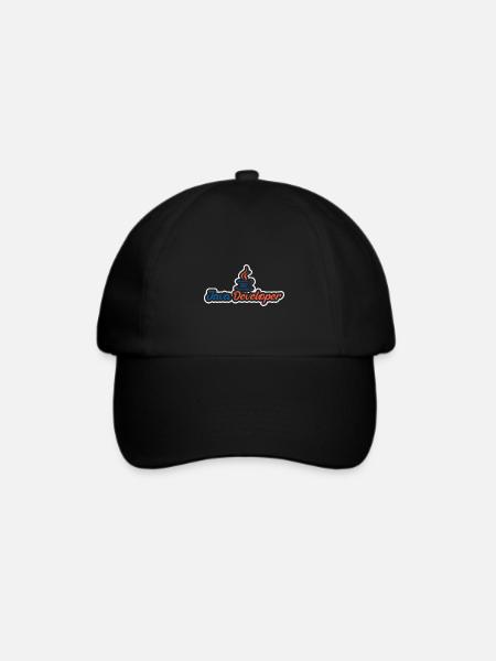 Java Developer with Coffee - Baseballkappe - Schwarz/Schwarz
