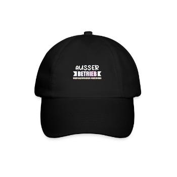 AUSSER BETRIEB GEDULDSFADEN GERISSEN - Baseballkappe - Schwarz/Schwarz - Vorne