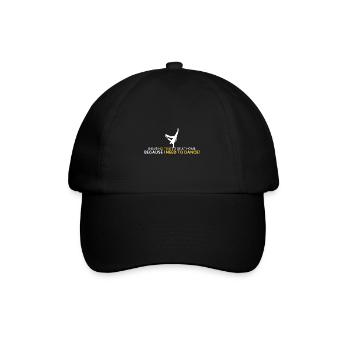 Keine Zeit, zu Hause zu sein! - Baseballkappe - Schwarz/Schwarz - Vorne